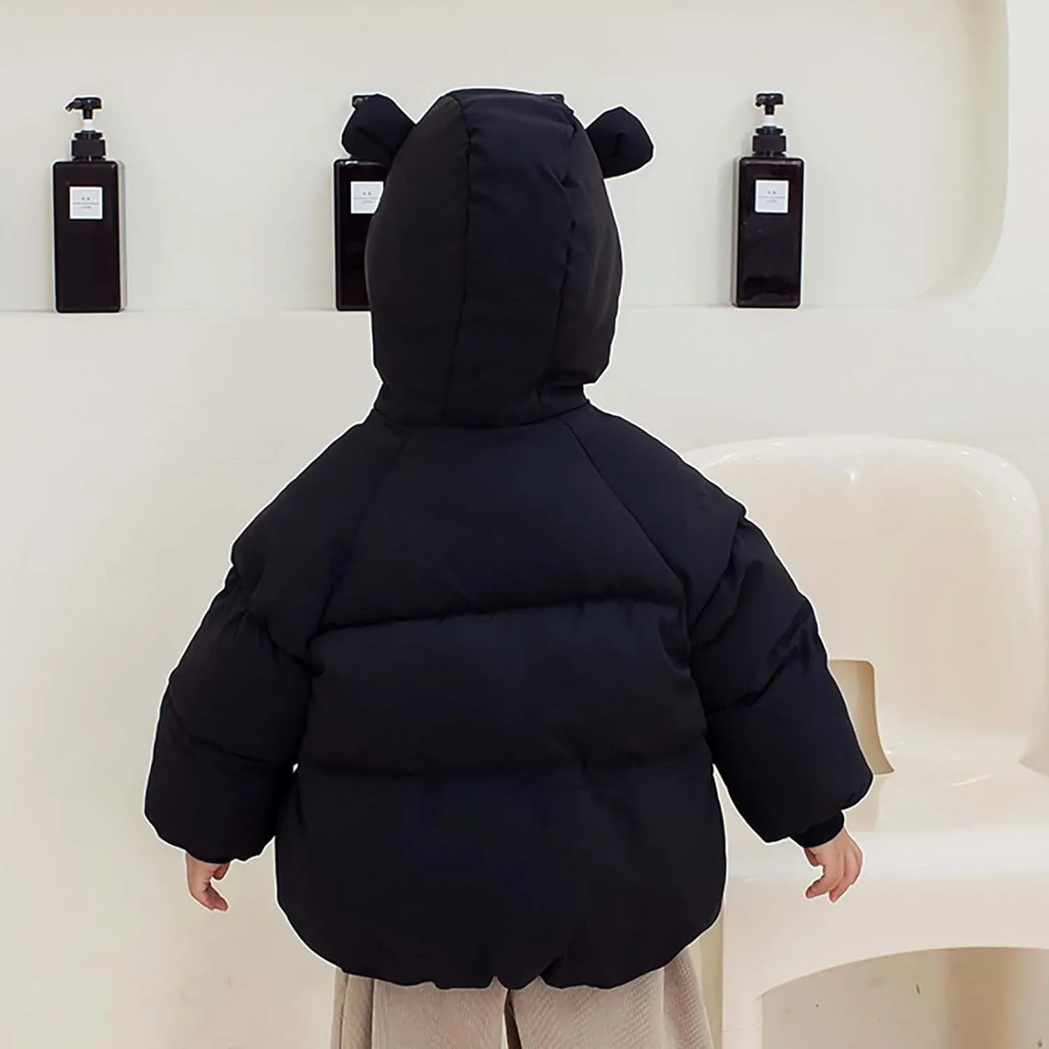 Kid's Wear Kids Toddler Baby Girls Boys Winter Warm Thick Solid Cotton Long Sleeve Padded Coats for Toddler Boys