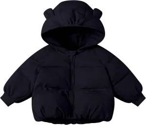 Kid's Wear Kids Toddler Baby Girls Boys Winter Warm Thick Solid Cotton Long Sleeve Padded Coats for Toddler Boys