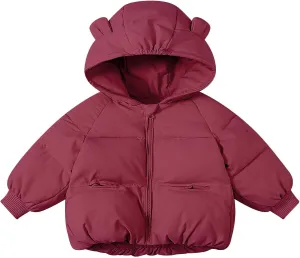Kid's Wear Kids Toddler Baby Girls Boys Winter Warm Thick Solid Cotton Long Sleeve Padded Coats for Toddler Boys
