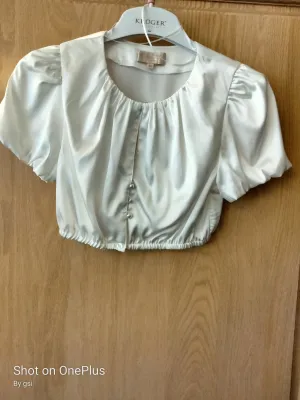Krueger Elegant Dirndl Blouse Off  White
