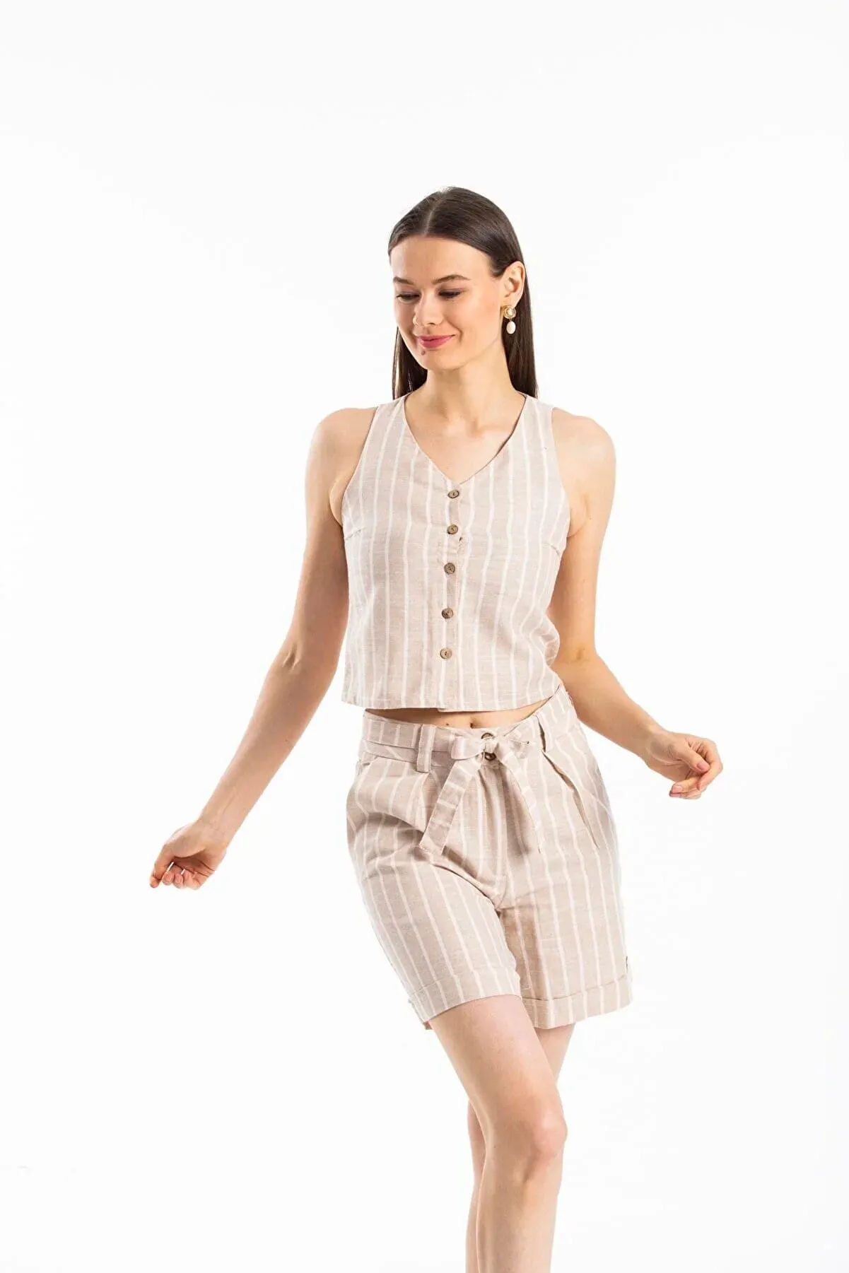 Linen Vest Top