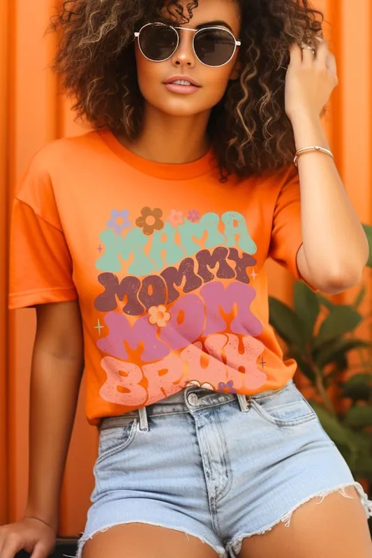 Mama Mommy Mom Bruh Graphic T Shirt
