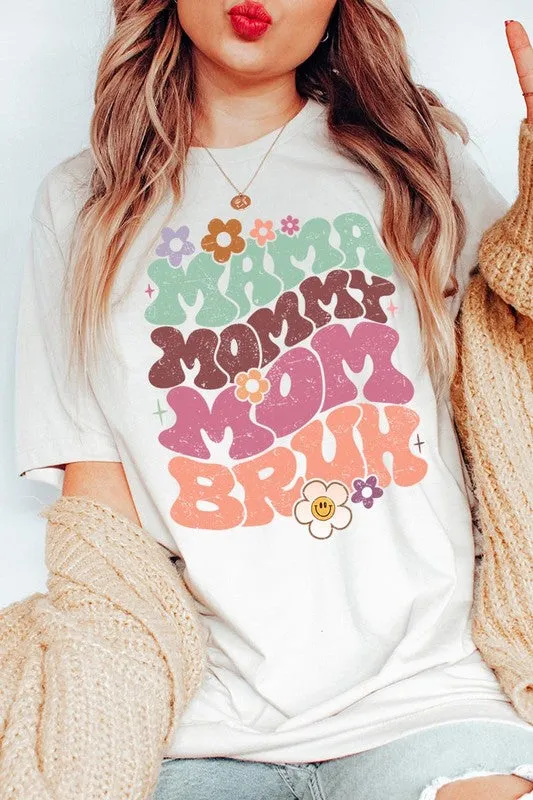 Mama Mommy Mom Bruh Graphic T Shirt