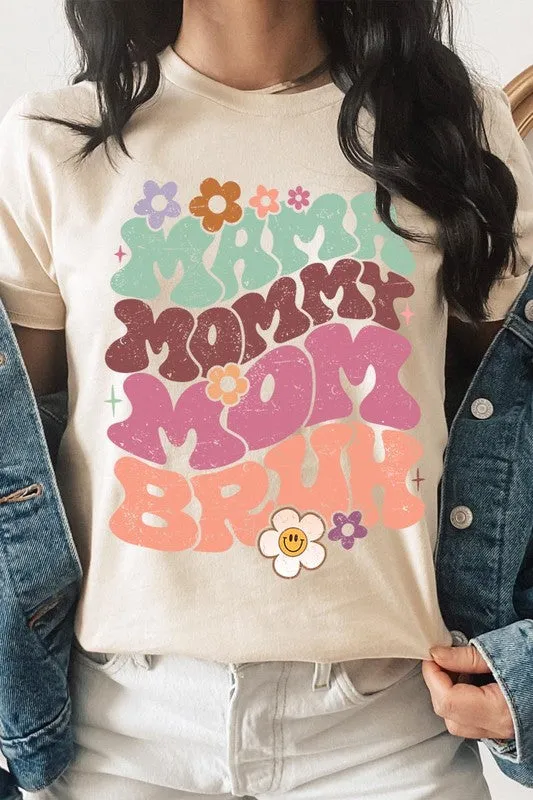 Mama Mommy Mom Bruh Graphic T Shirt