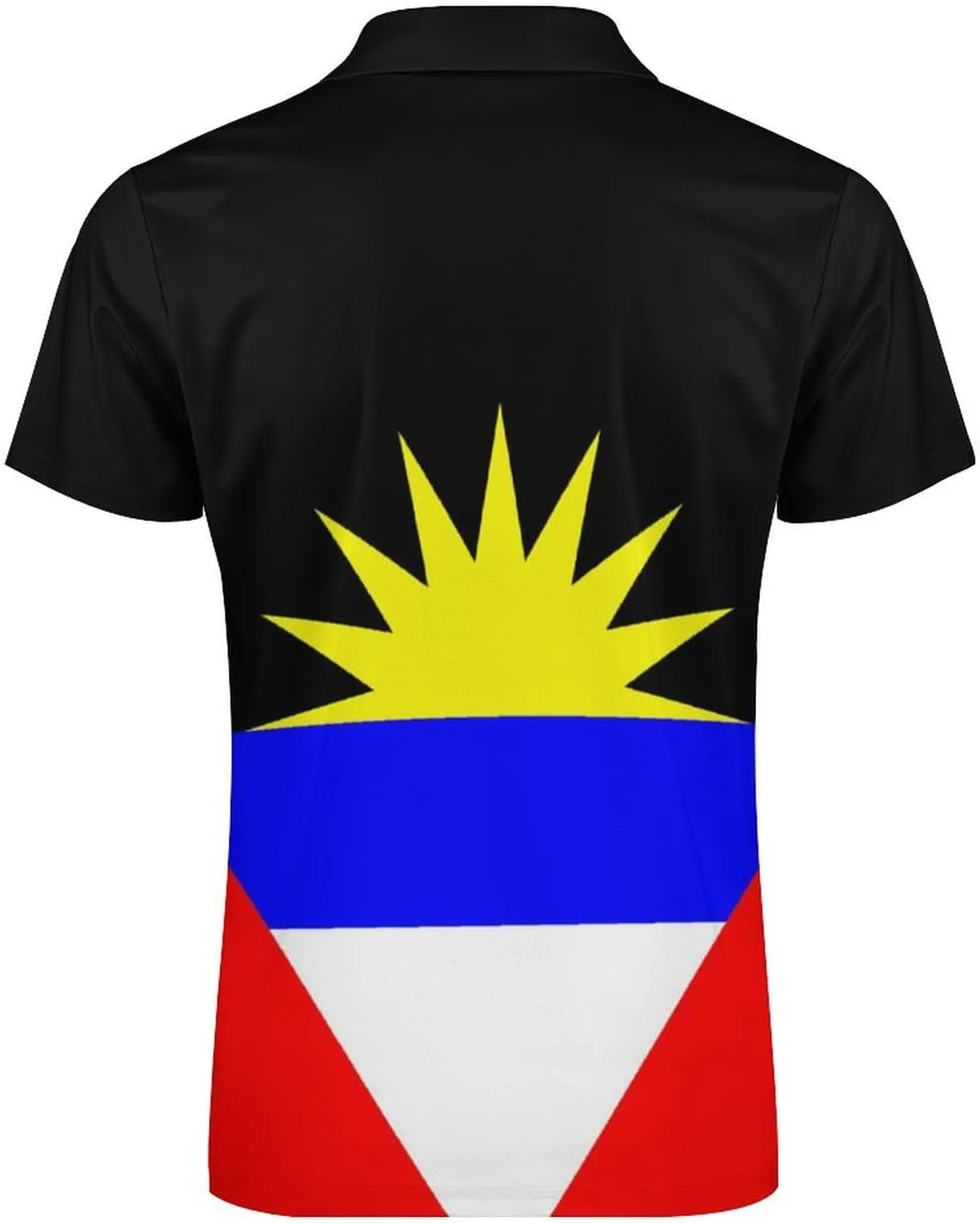 Maryland Flag Mens Zipper Polo-Shirts Short Sleeve Slim Fit Tees Tops