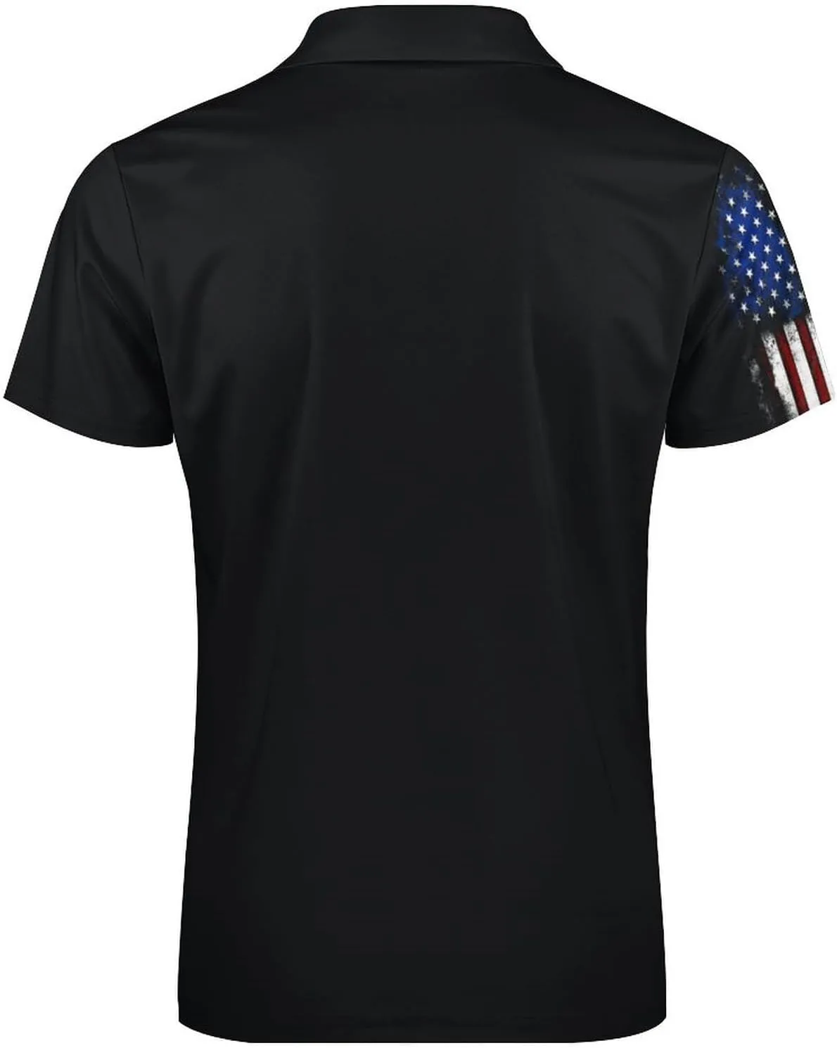 Maryland Flag Mens Zipper Polo-Shirts Short Sleeve Slim Fit Tees Tops