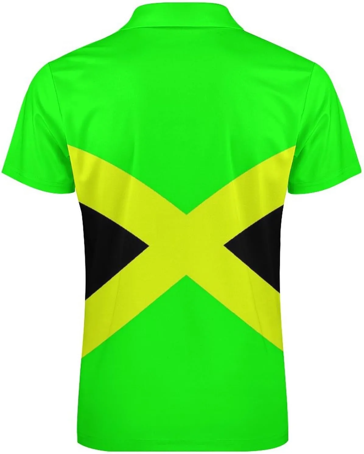 Maryland Flag Mens Zipper Polo-Shirts Short Sleeve Slim Fit Tees Tops