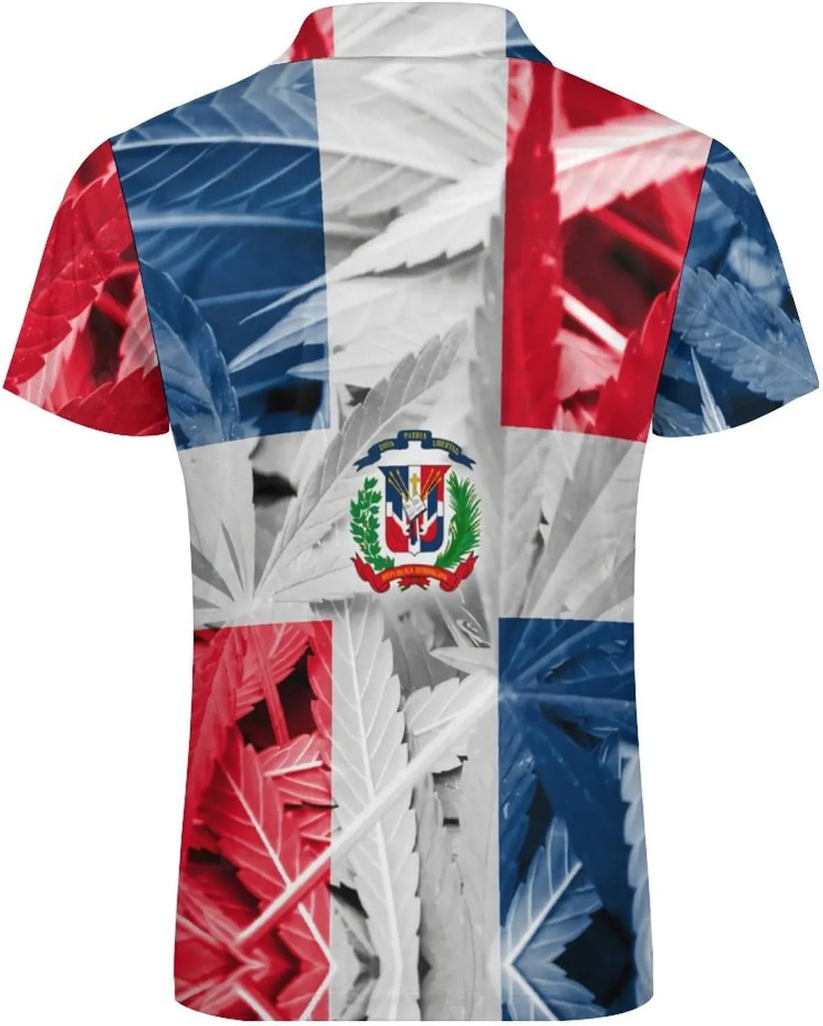 Maryland Flag Mens Zipper Polo-Shirts Short Sleeve Slim Fit Tees Tops