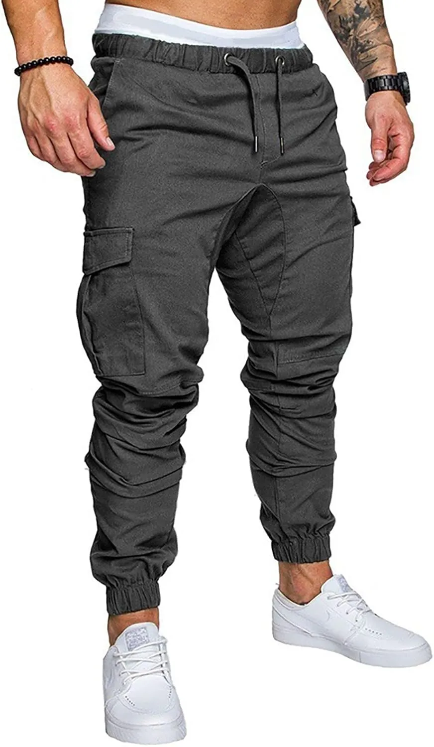 Men Joggers Mens Fashion Joggers Sports Pants Casual Cotton Cargo Pants Gym Sweatpants Trousers Mens Casual Cotton