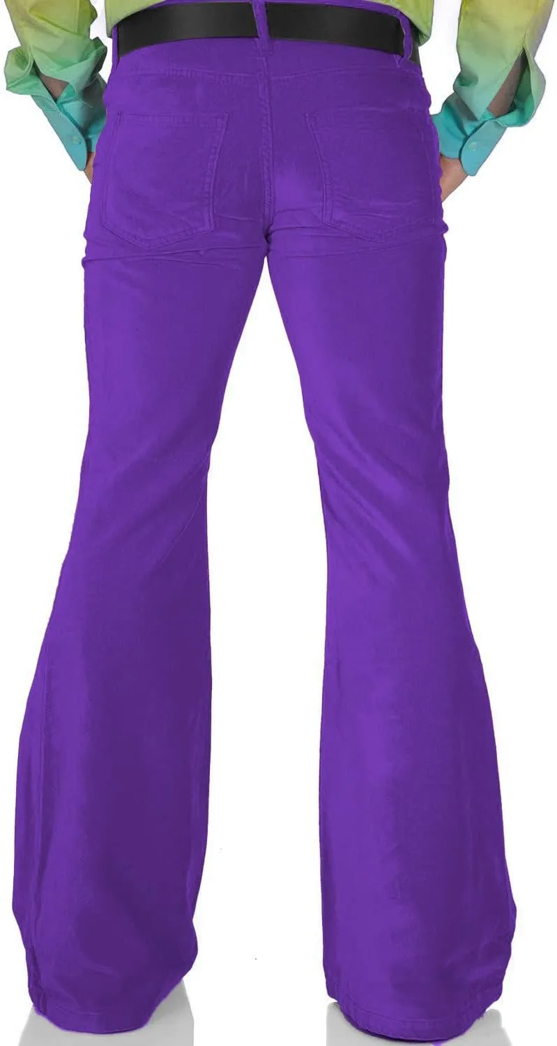 Men's Casual Retro Party 60s 70s Flares Stretch Fit Classic Trend Flares Disco Jeans