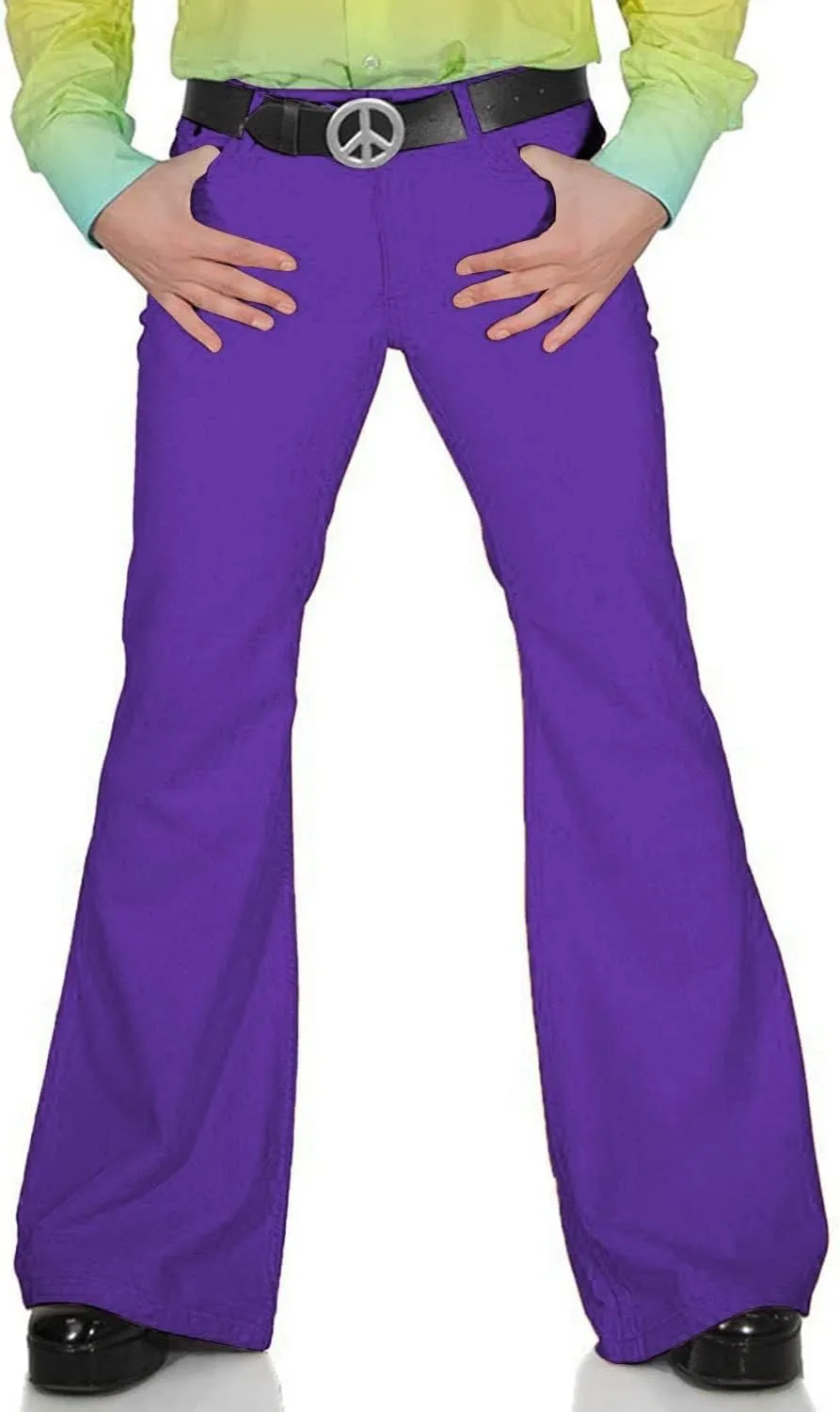 Men's Casual Retro Party 60s 70s Flares Stretch Fit Classic Trend Flares Disco Jeans