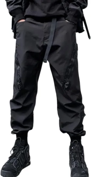 Men's Jogger Punk Cargo Baggy Techwear Hip Hop Harem Pants Streetwear Tactical Overalls