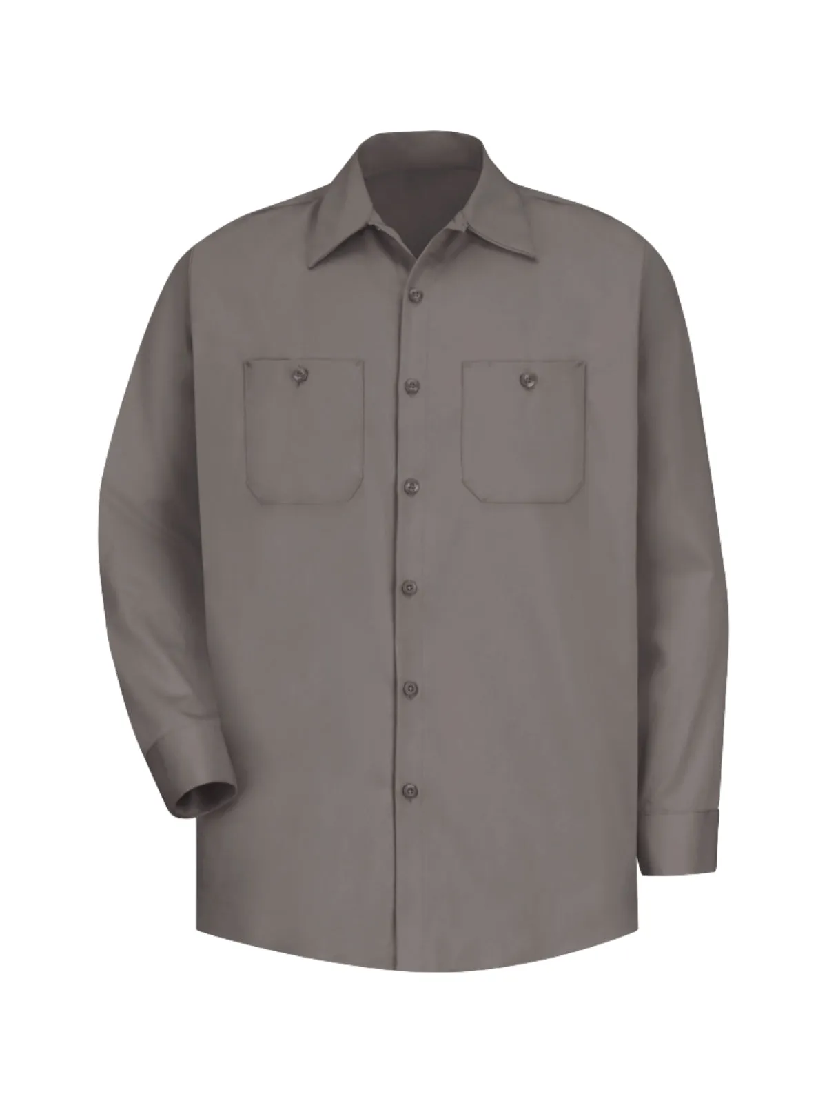Men's Long Sleeve Wrinkle-Resistant Cotton Work Shirt - SC30 - Graphite Grey