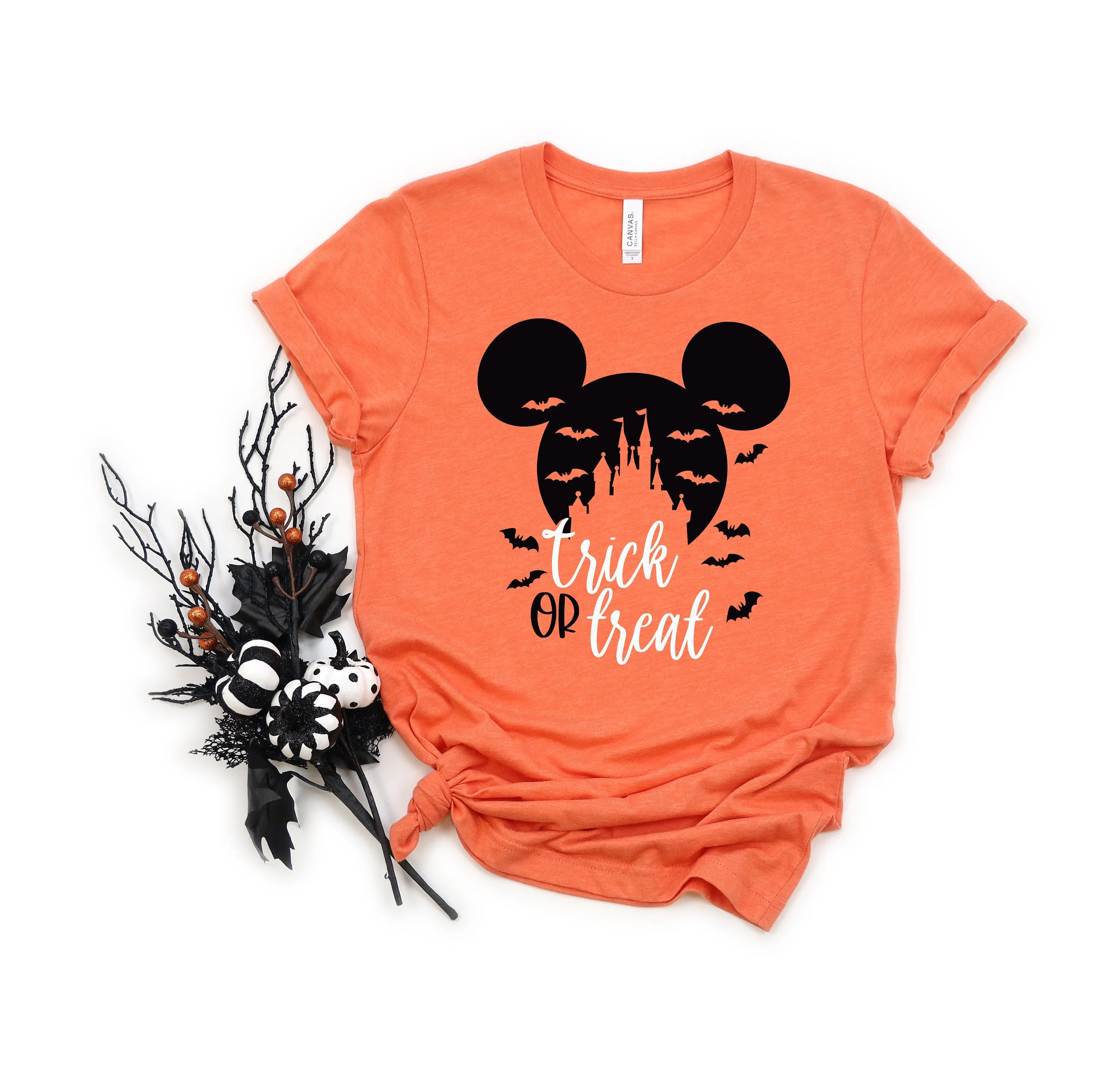 Mickey and Minnie Halloween Family Matching Shirts  - Castle Trick or Treat - Not So Scary