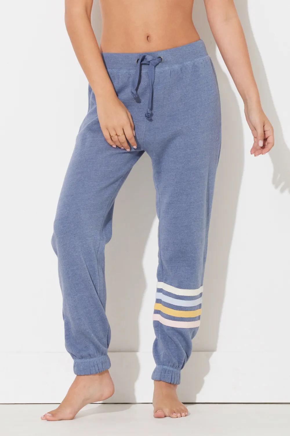 Mountain Blue w/ Summer Stripe Heather Jogger