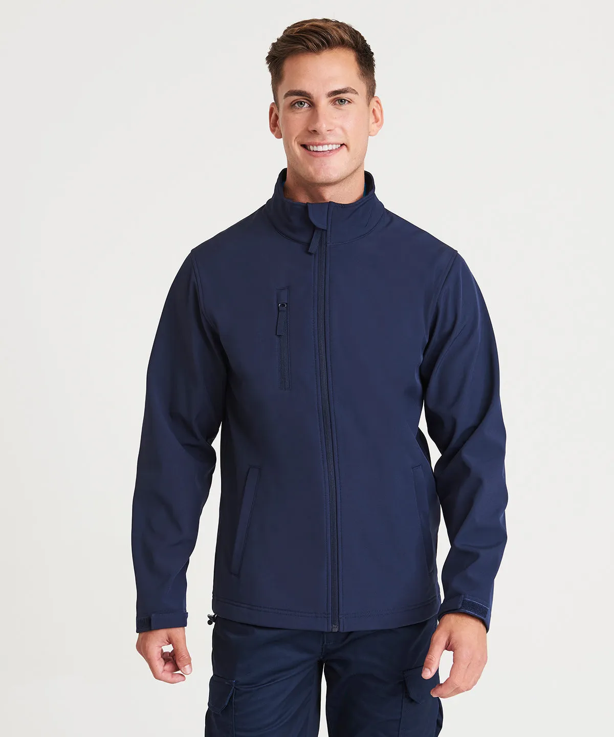 Navy - Pro three-layer softshell jacket
