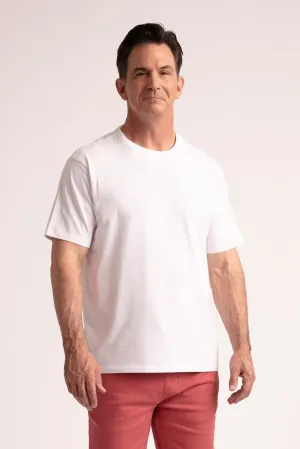 Organic Athletic Fit Crew Neck T-Shirt / White