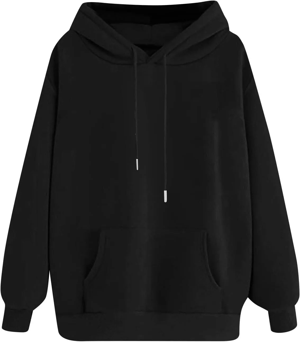 Oversized Hoodies For Women,2024 Fall Trendy Basic Plain Y2K Hoodies Drawstring Pullover Tops Long Sleeve Sweatshirt