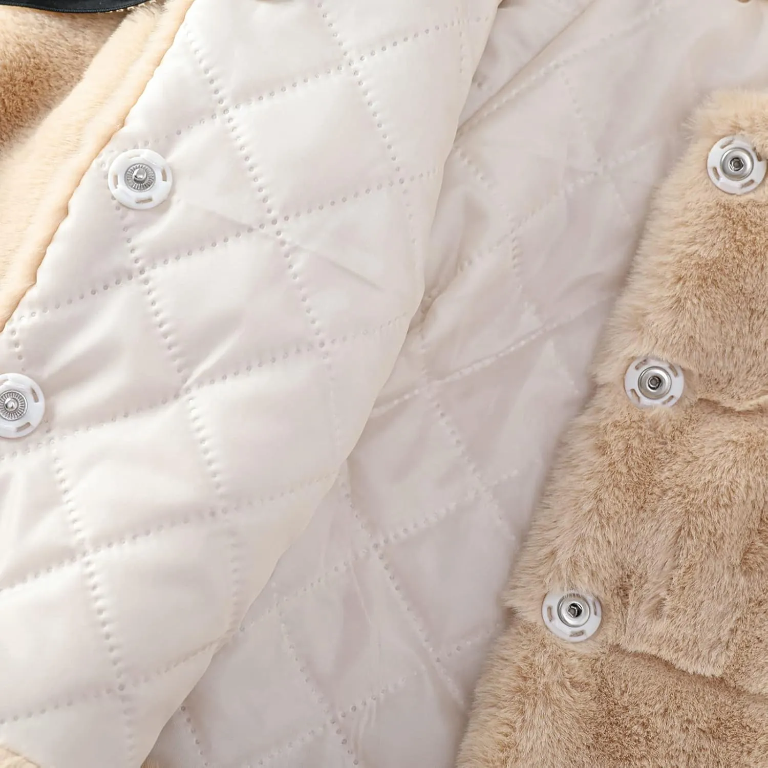 Panegy Baby Girl Winter Fur Coat Fuzzy Cute Warm Cape Jacket Cloak Overcoat 6 Months - 5 Years Thick Outwear
