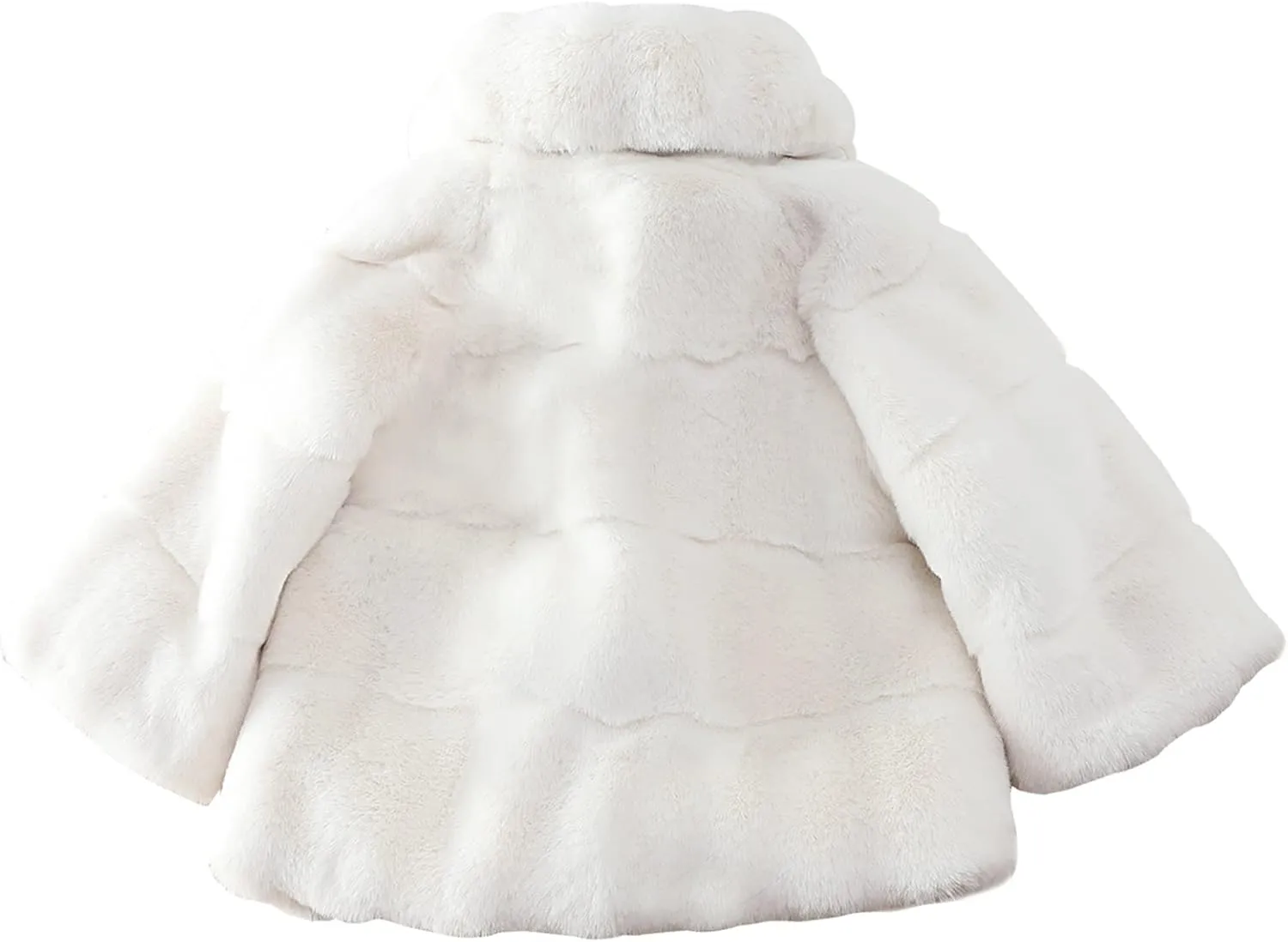 Panegy Baby Girl Winter Fur Coat Fuzzy Cute Warm Cape Jacket Cloak Overcoat 6 Months - 5 Years Thick Outwear
