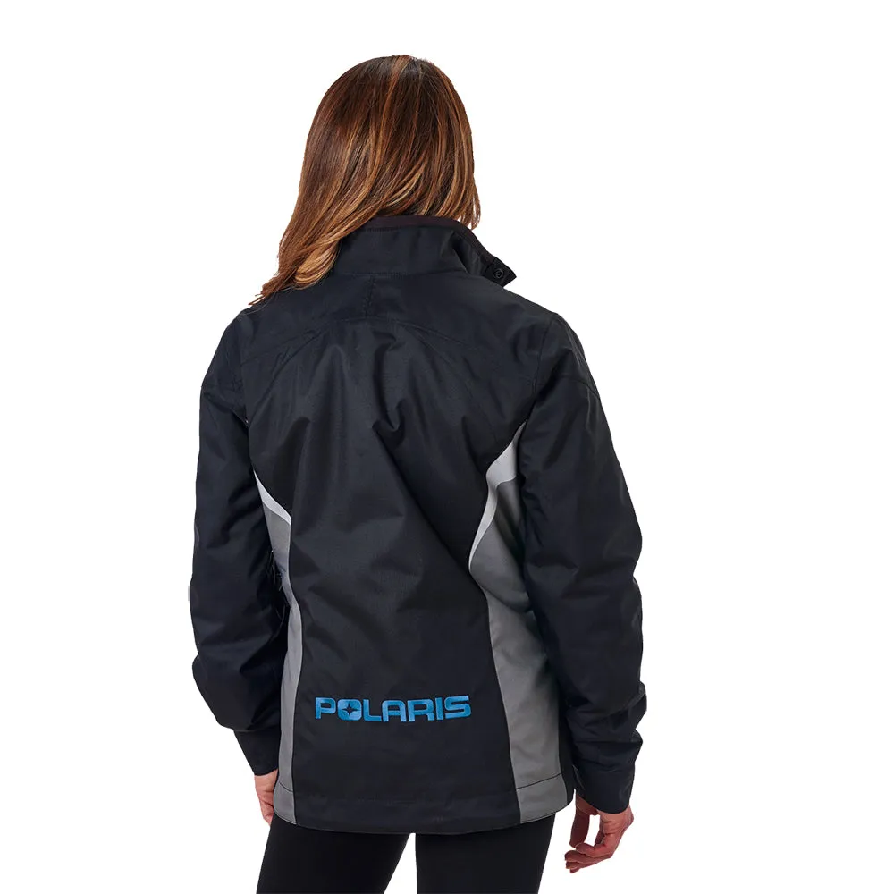 Polaris Womens Throttle Snowmobile Jacket Black & Gray