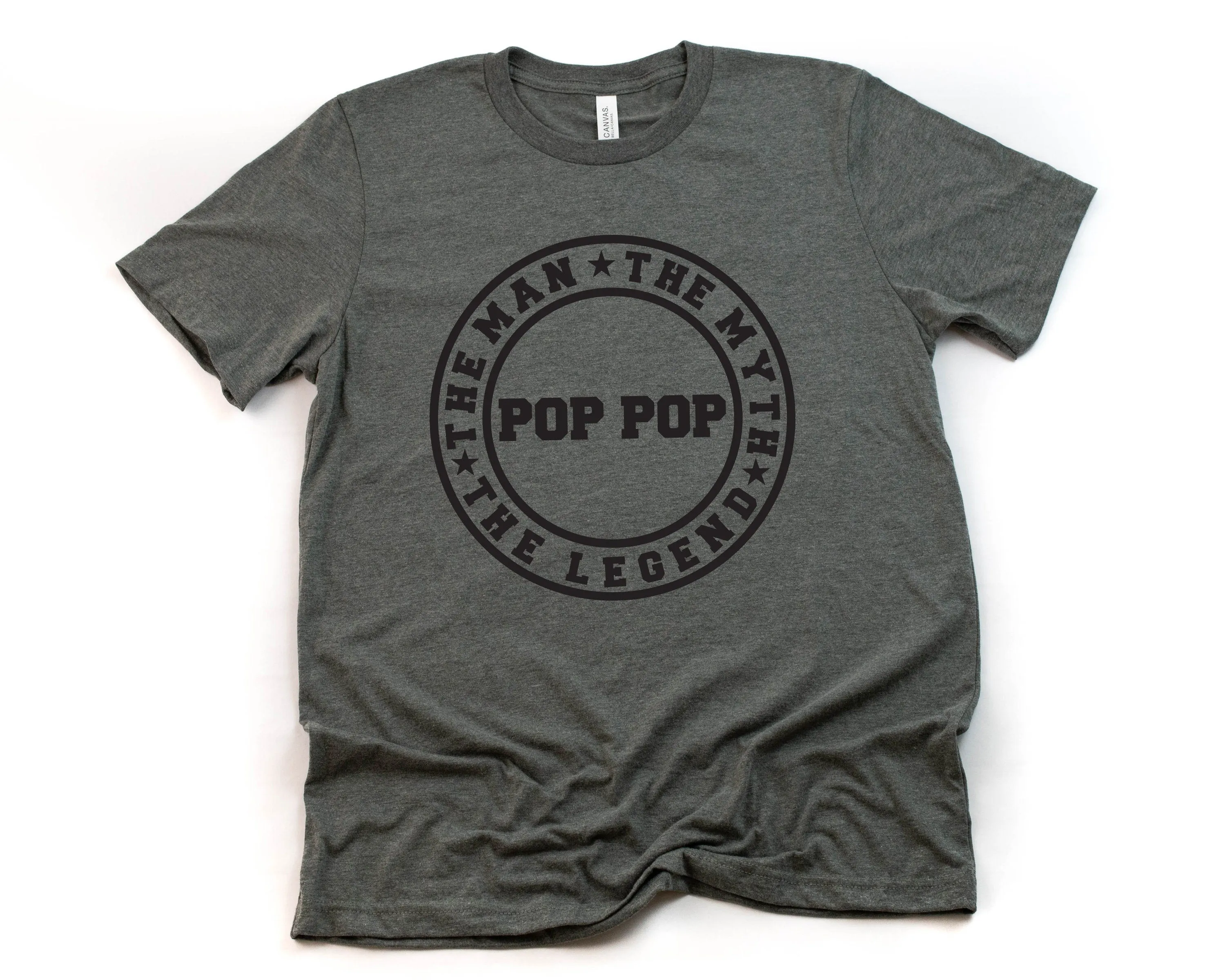 Pop Pop T Shirt -The Man The Myth The Legend - Father's Day Gift - Custom Family Shirts