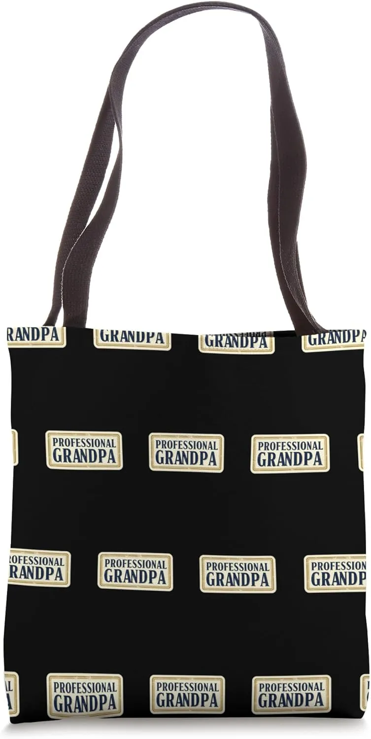 Professional Grandpa Funny Grandfather Granddad Grandkids Tote Bag