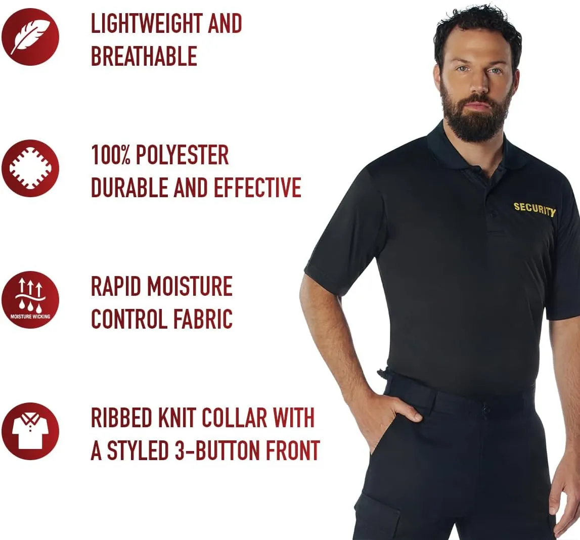 Rothco Moisture Wicking Security Polo Shirt - Stay Cool and Professional On-The-Job