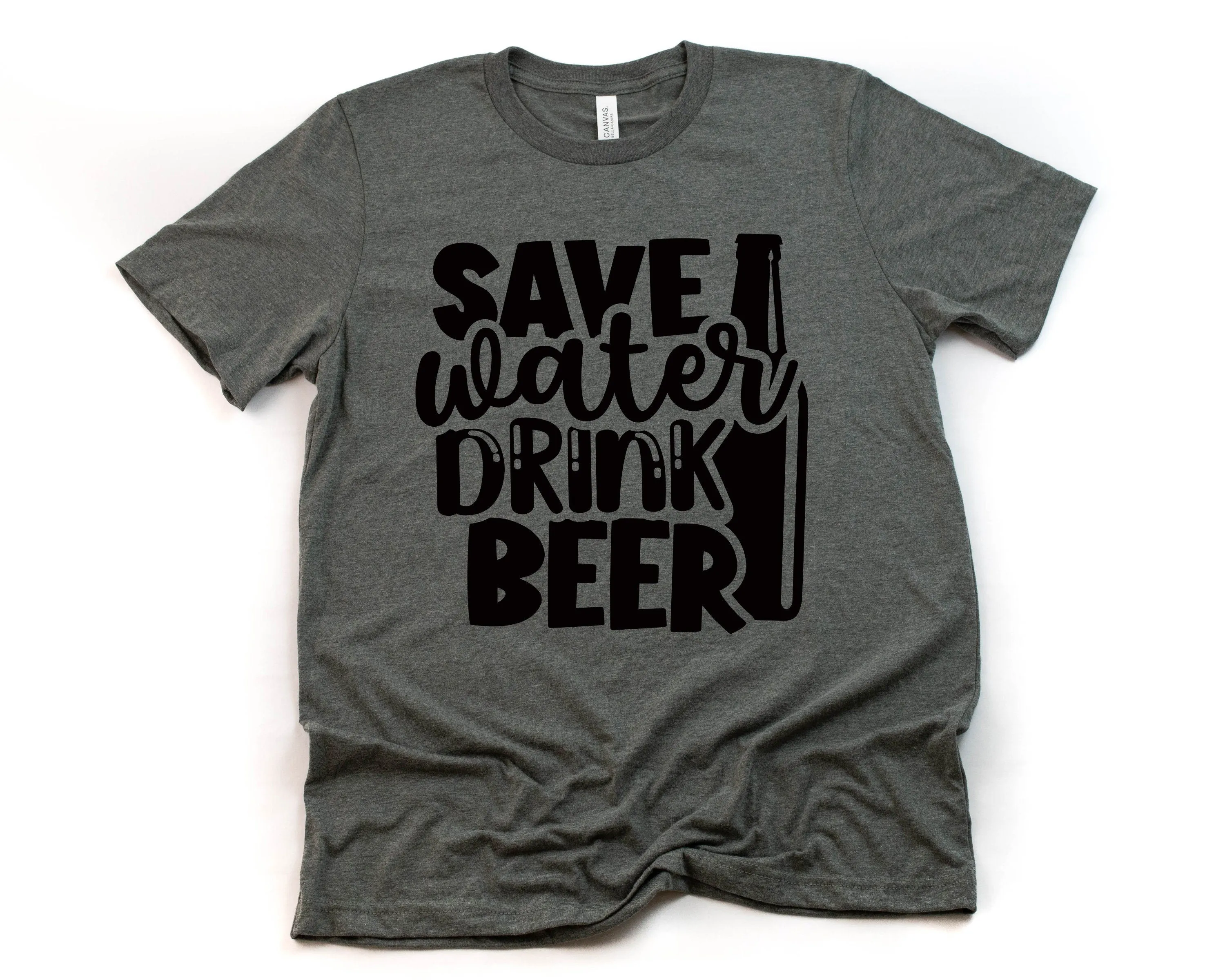 Save Water Drink Beer T Shirt- Funny Men's T-shirt - Beer Lover Statement Shirt - Beer Humor Shirt