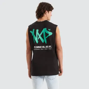 Slander Relaxed Muscle Tee Jet Black