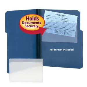 Smead Self-Adhesive Poly Pocket, 9" x 5-9/16", Clear, 100 per Box (68185)
