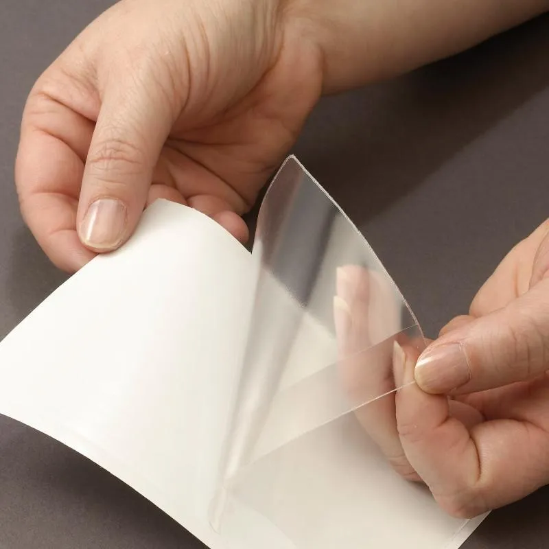 Smead Self-Adhesive Poly Pocket, 9" x 5-9/16", Clear, 100 per Box (68185)