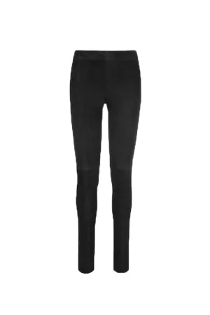 Suede Leggings - Black
