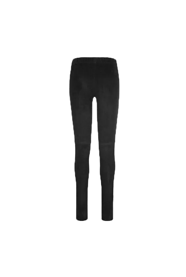 Suede Leggings - Black