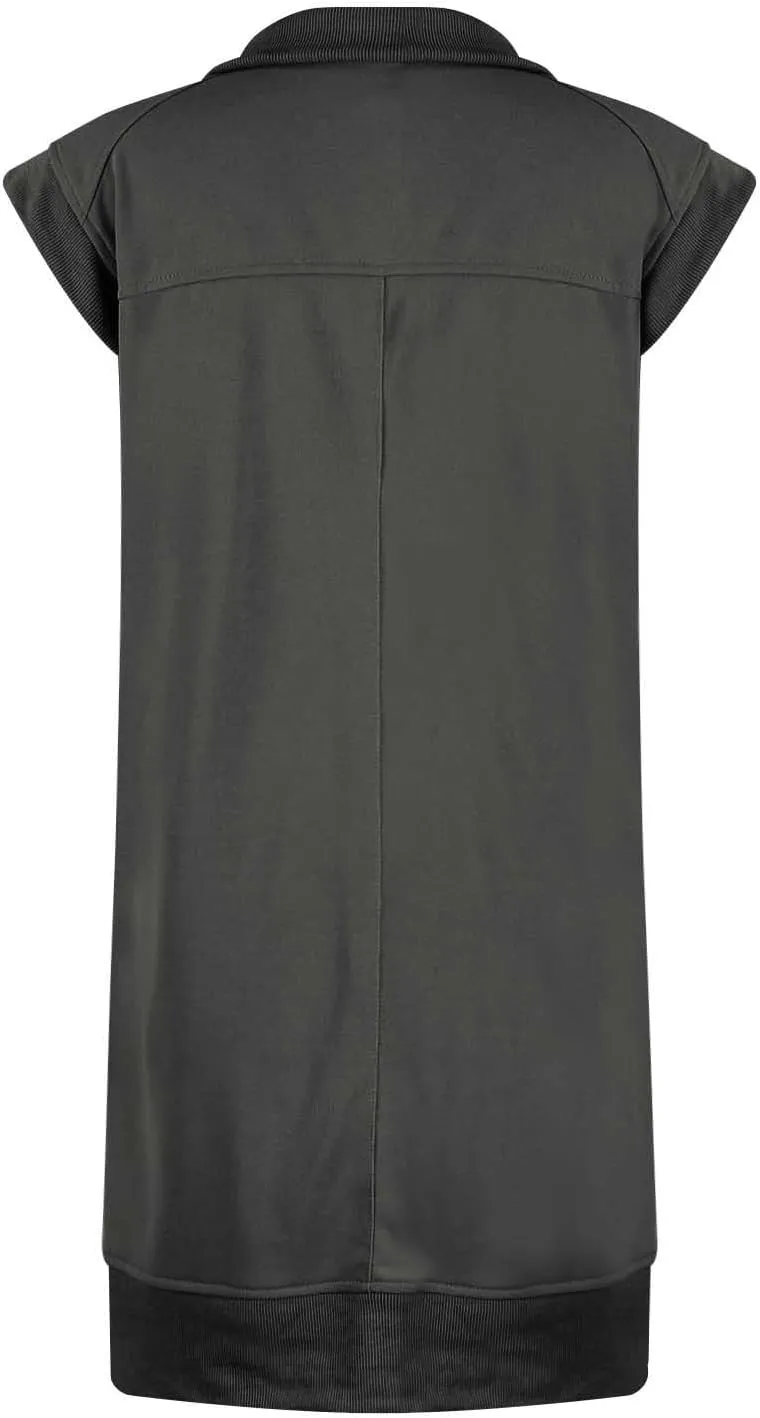 Tennis Dresses for Women 2024 Half Zip Summer Sweatshirts Plus Size Casual Solid Pullover Tees Long Tops with Pocket