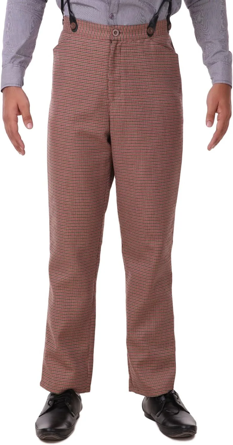 ThePirateDressing Steampunk Cosplay Costume Classic Victorian Men's Pants Trousers C1331