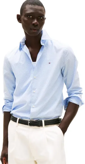 Tommy Hilfiger Long Sleeve Poplin Regular Fit, Men's Button Down Shirts, Also Available in Big and Tall