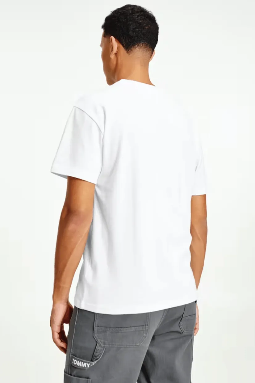 TOMMY JEANS HOMESPUN GRAPHIC TEE - WHITE