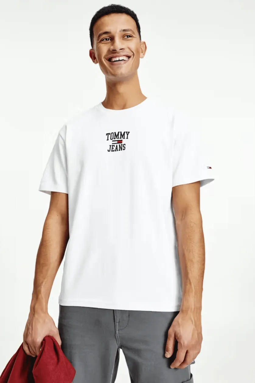 TOMMY JEANS HOMESPUN GRAPHIC TEE - WHITE