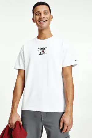 TOMMY JEANS HOMESPUN GRAPHIC TEE - WHITE