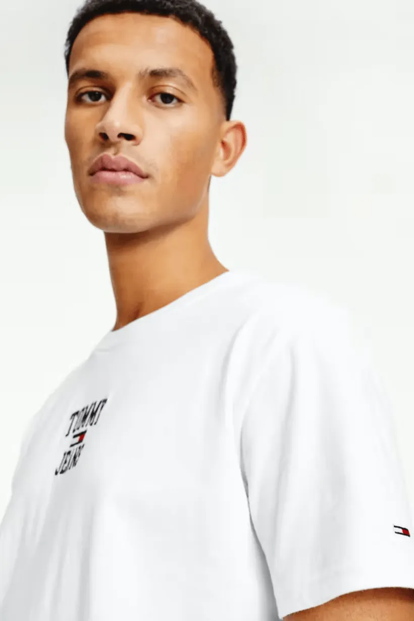 TOMMY JEANS HOMESPUN GRAPHIC TEE - WHITE