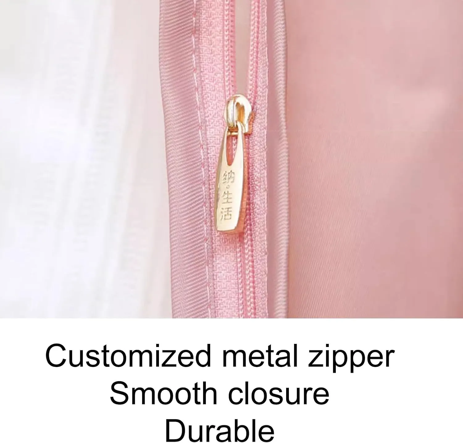 Translucent Garment Bags for Hanging Clothes, 2 Packs, PEVA Dress Bag for Hanging Clothes, for Closet Storage Travel(Brown,60x12x90cm/24x5x35in)