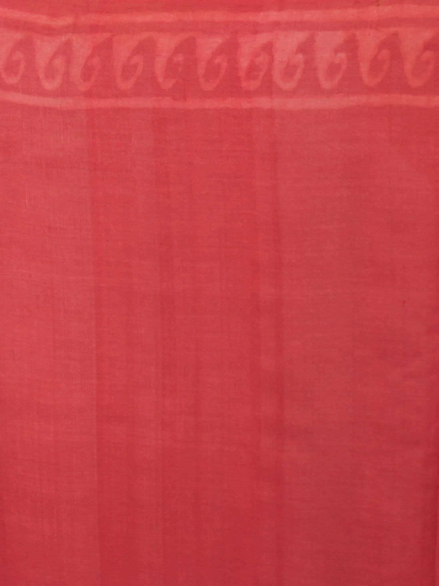 Tussar Handloom Silk Hand Block Printed Saree in Light Vermilion Red - S031701208