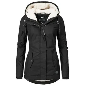 WARM HOODED COAT