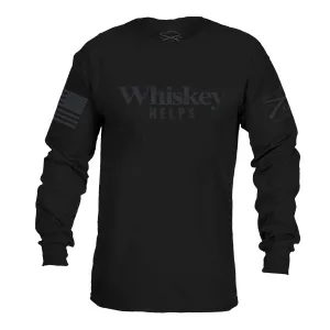 Whiskey Helps™ Black Label - Long Sleeve