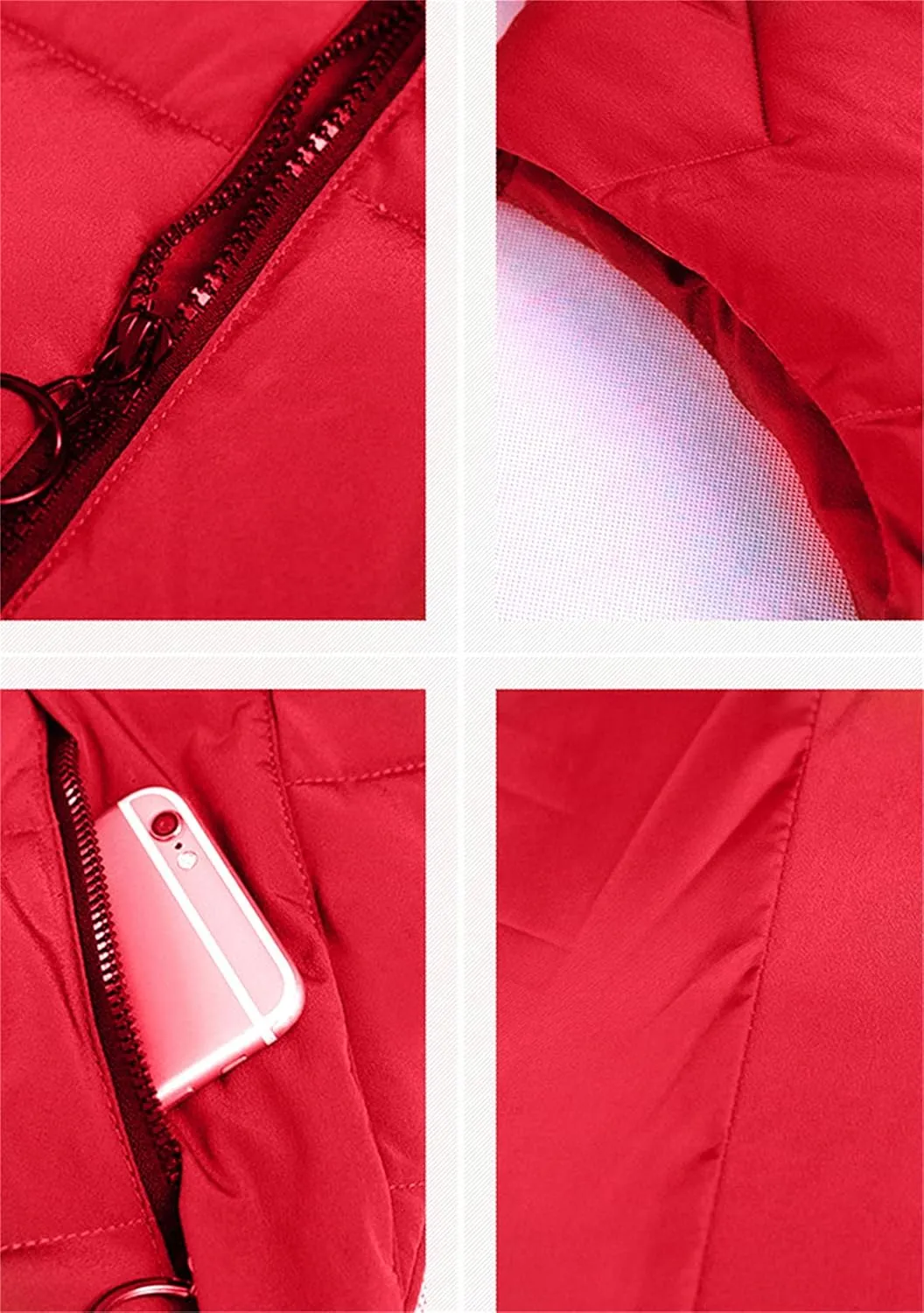 WIWIQS Women's Winter Sleeveless Hoodies Vest Solid Color Slim Fit Warm Coat with Pockets