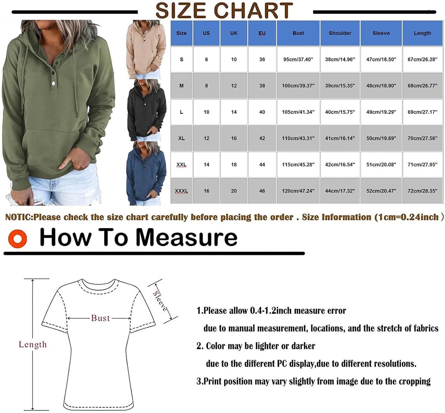 Womens Casual Hoodies Pullover Tops 2022 Fall Clothes Drawstring Long Sleeve Sweatshirts with Pocket