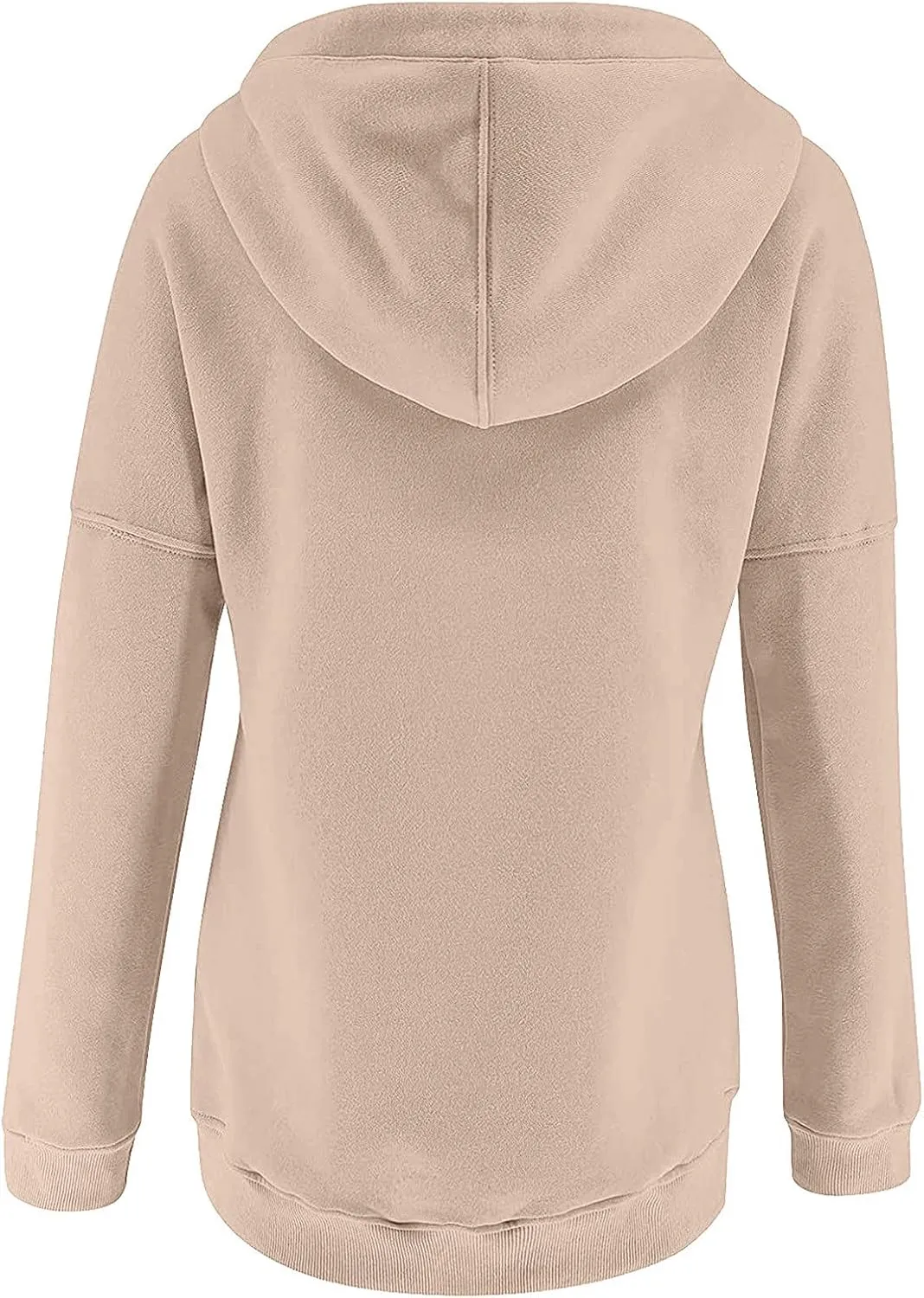 Womens Casual Hoodies Pullover Tops 2022 Fall Clothes Drawstring Long Sleeve Sweatshirts with Pocket