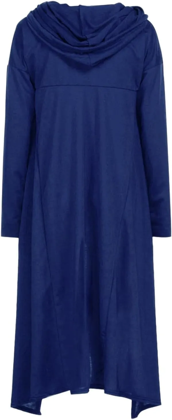 Womens Oversized Hoodies Plus Size Casual Asymmetrical Hem Long Hoodie Hooded Sweatshirt Pullover Tops with Pockets