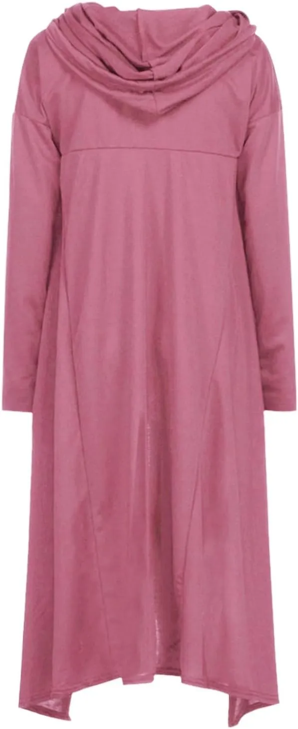 Womens Oversized Hoodies Plus Size Casual Asymmetrical Hem Long Hoodie Hooded Sweatshirt Pullover Tops with Pockets